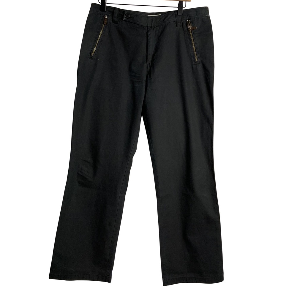 Armani Exchange Cotton Straight Leg Zip Pocket Trousers Pants 34 vintage punk